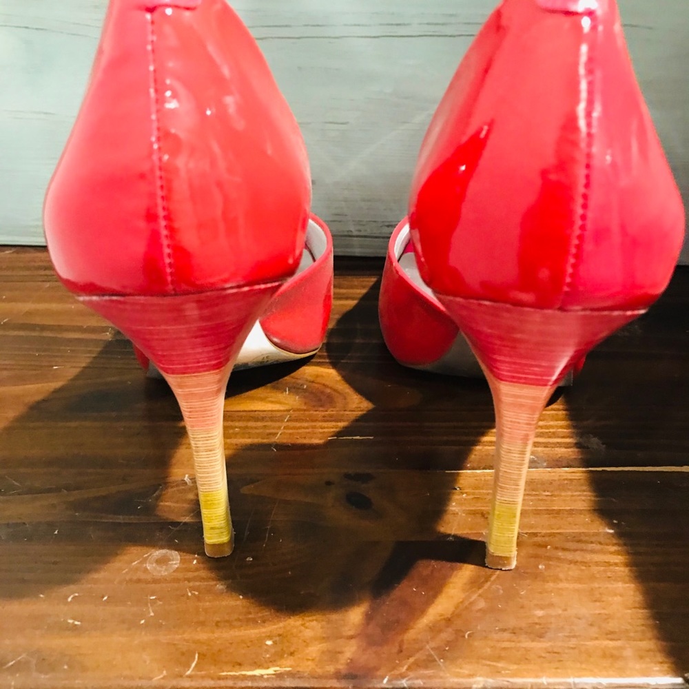 Jessica Simpson Pink Ombré Patent Leather Heels